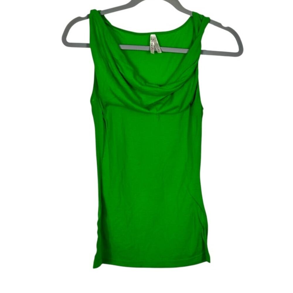 Color Story Vibrant Green Sleeveless Top Large